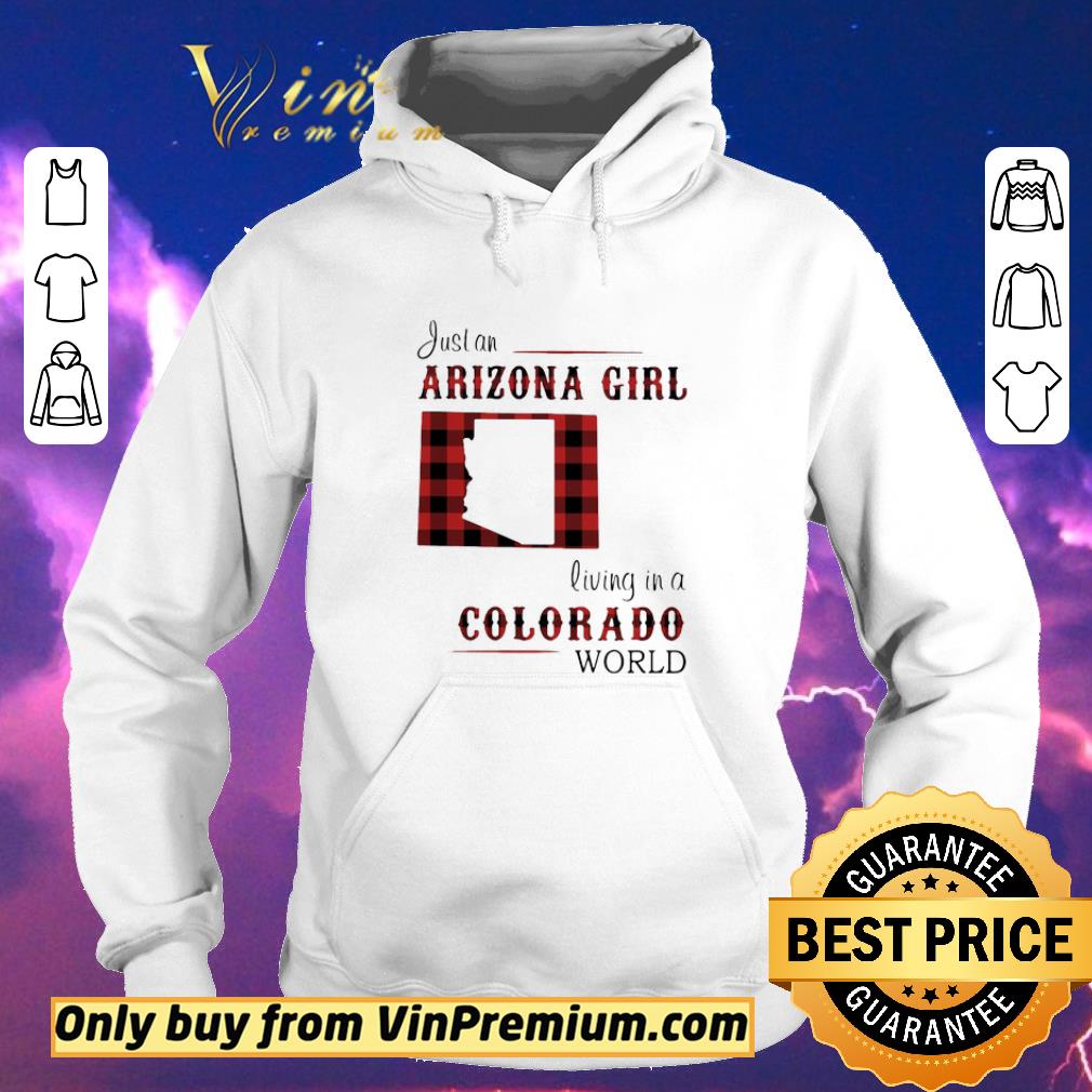 271d8899 official just an arizona girl living in a colorado world map shirt sweater 4 - Official Just an arizona girl living in a colorado world map shirt sweater