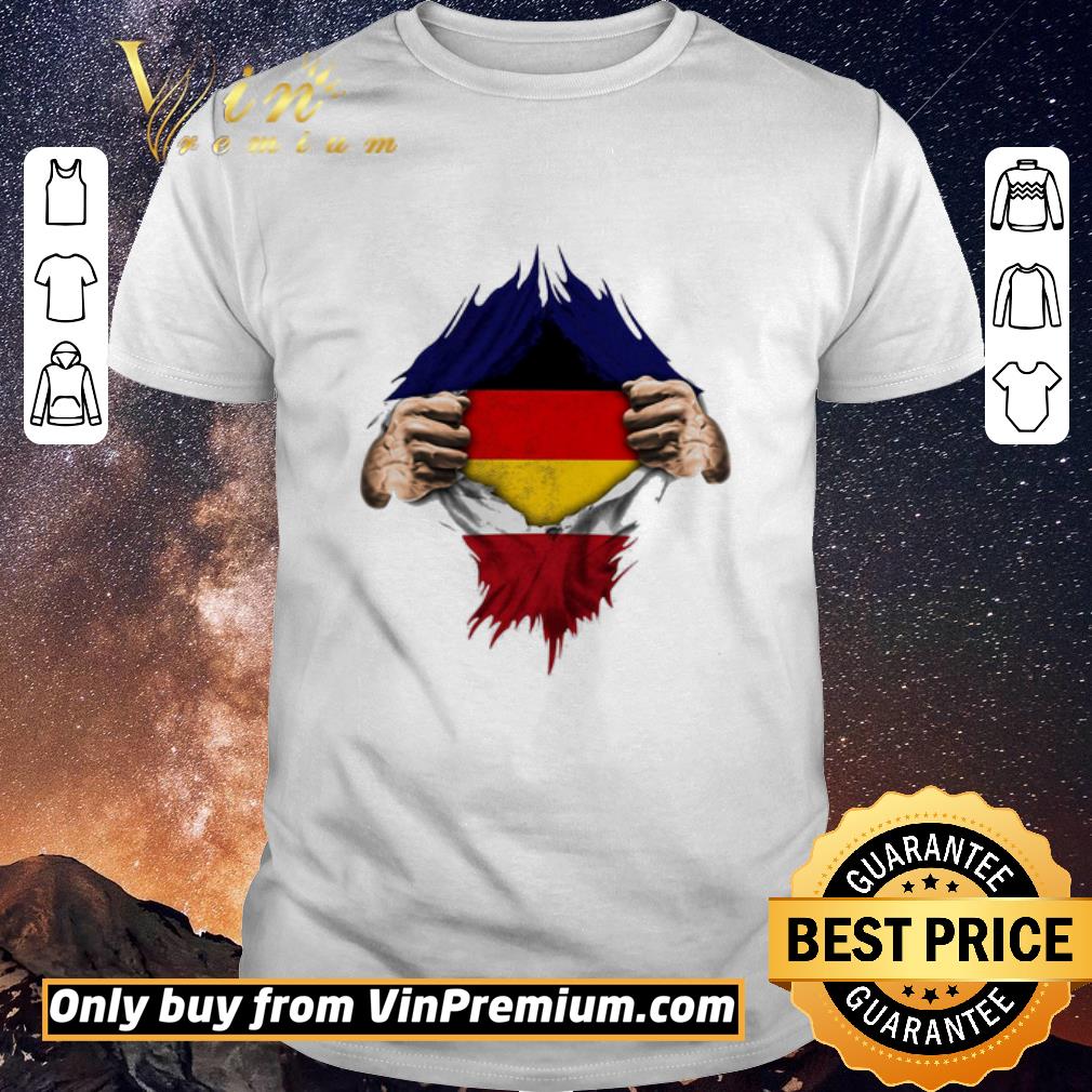 Awesome Superhero germany flag tear shirt sweater