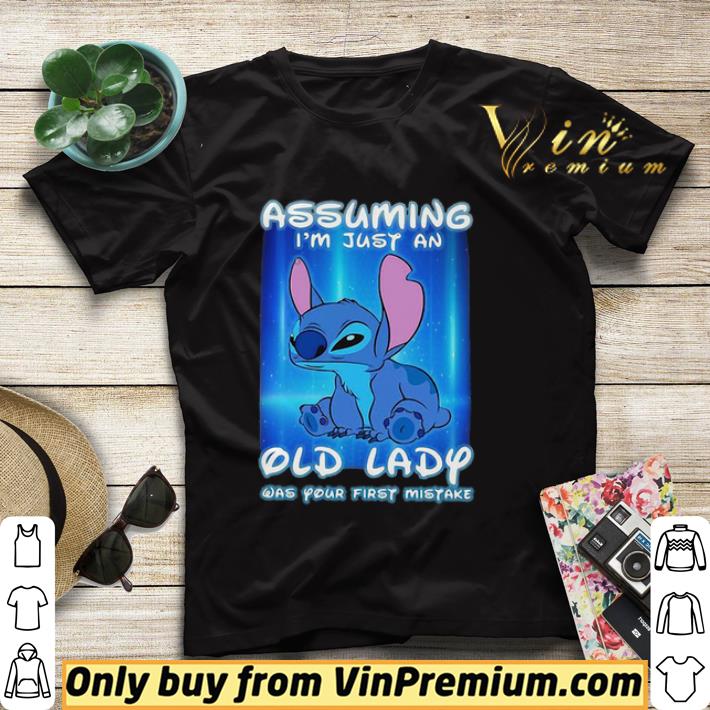 287003d1 disney stitch assuming i m just an old lady was your first mistake shirt sweater 4 - Disney Stitch Assuming I’m Just An Old Lady Was Your First Mistake shirt sweater