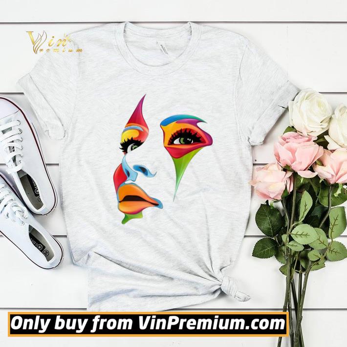 2afbdd19 abstract colorful woman art face shirt 4 - Abstract Colorful Woman Art Face shirt