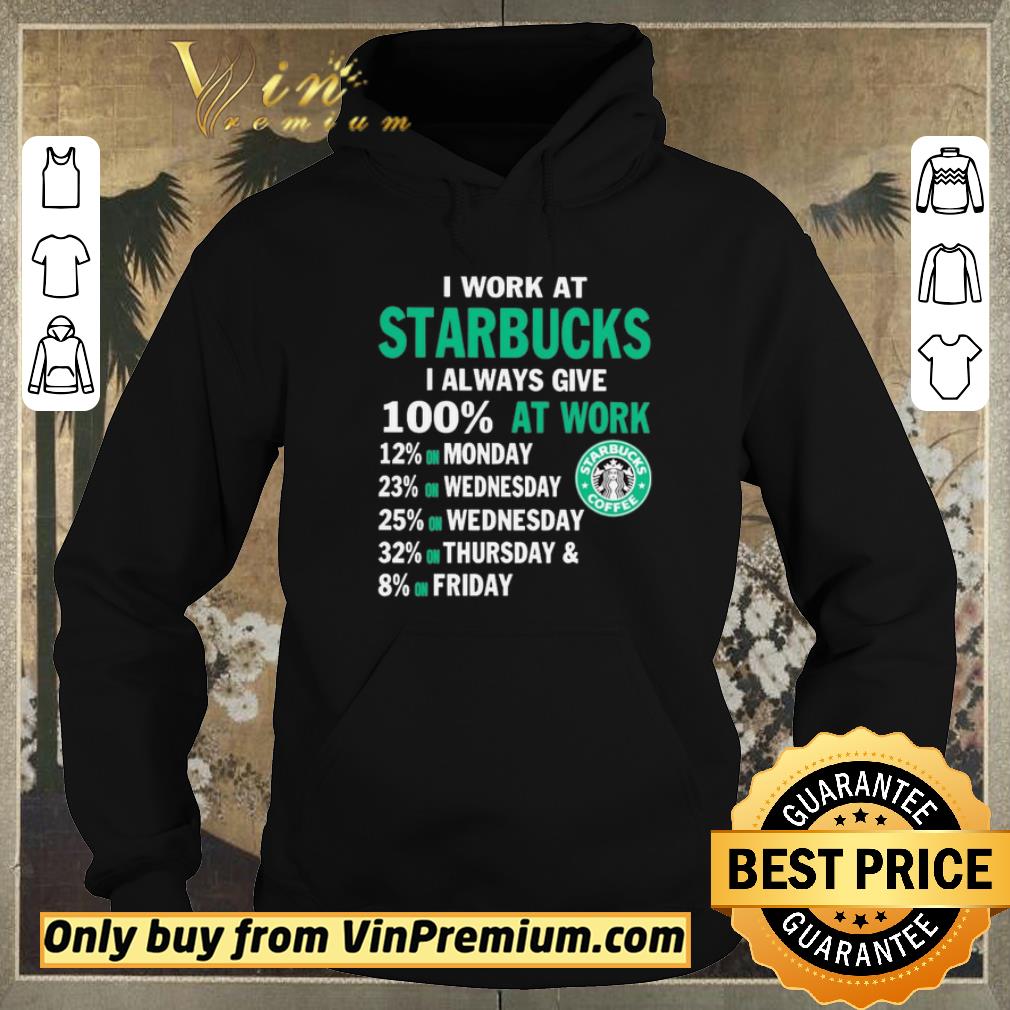 2c0ff9d4 nice i work at starbucks i always give 100 at work shirt sweater 4 - Nice I work at Starbucks i always give 100 at work shirt sweater