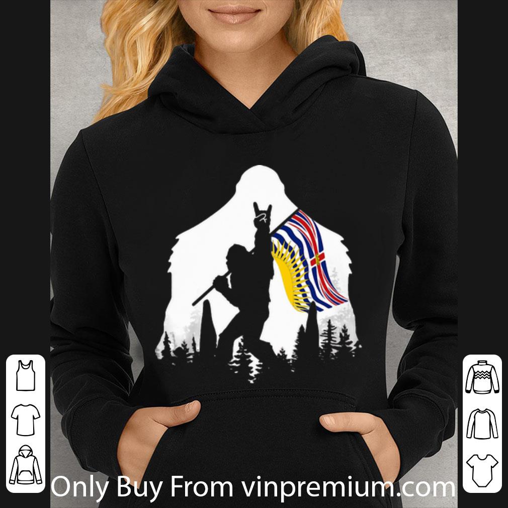 2e65b2de hot bigfoot in the forest british columbia flag shirt 4 - Hot Bigfoot In The Forest British Columbia Flag shirt