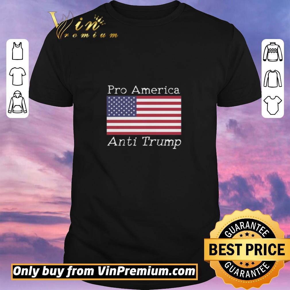 Funny Pro America Anti Trump American Flag shirt sweater