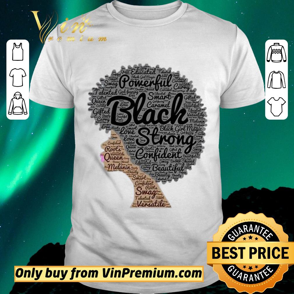 Nice Powerful Black strong confident beautiful woman shirt sweater