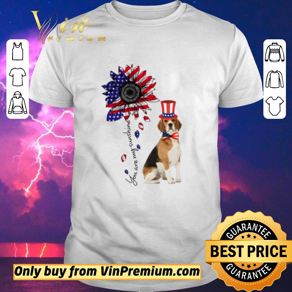 Premium You Are My Sunshine Treeing Walker Coonhound 4th Of July shirt sweater
