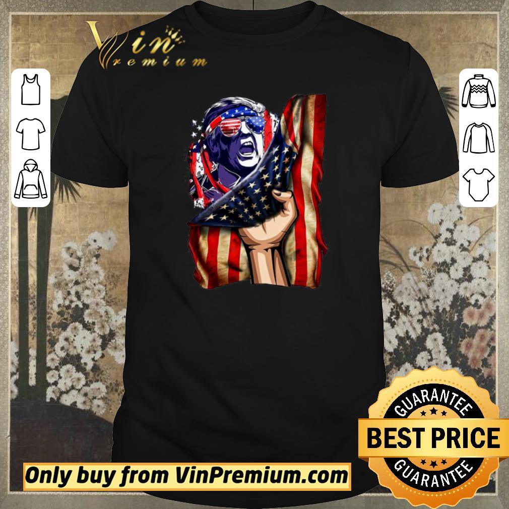 Funny Both Sides Donald Trump USA Flag shirt sweater