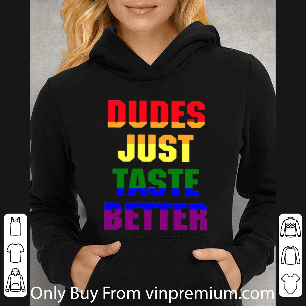3756e4c1 official lgbt dudes just taste better shirt 4 - Official LGBT Dudes Just Taste Better shirt