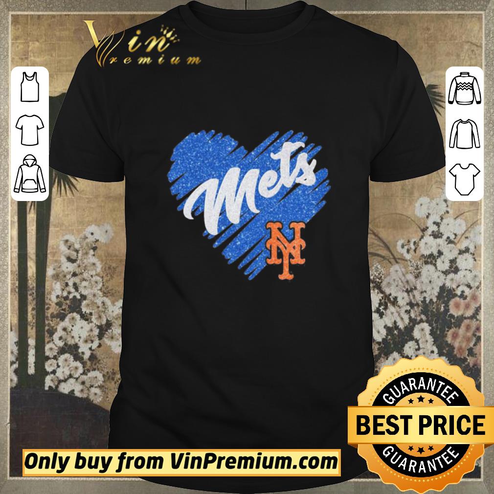 Funny Love new york mets baseball team heart diamond shirt sweater