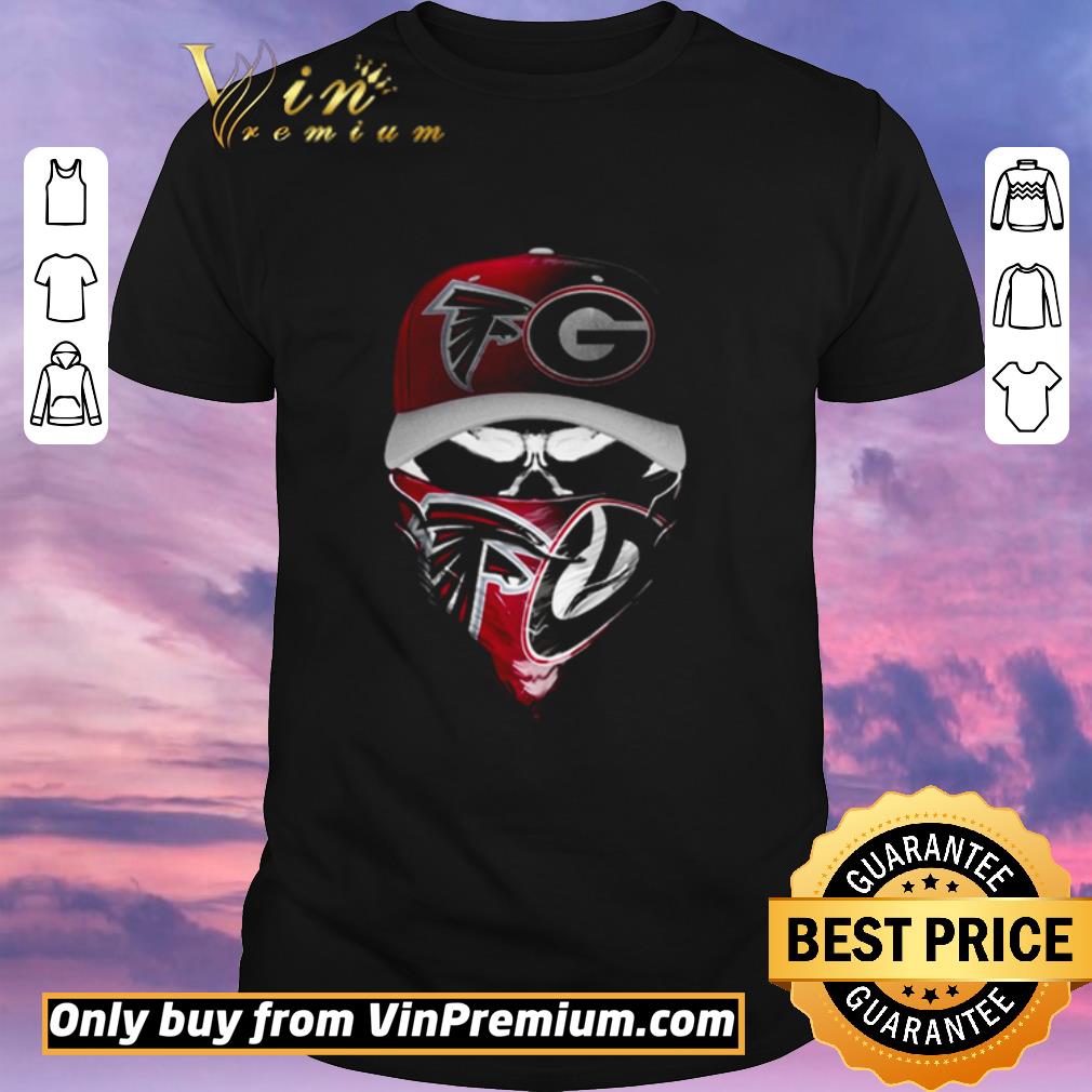 Pretty Skull Atlanta Falcons and Georgia Bulldogs shirt sweater