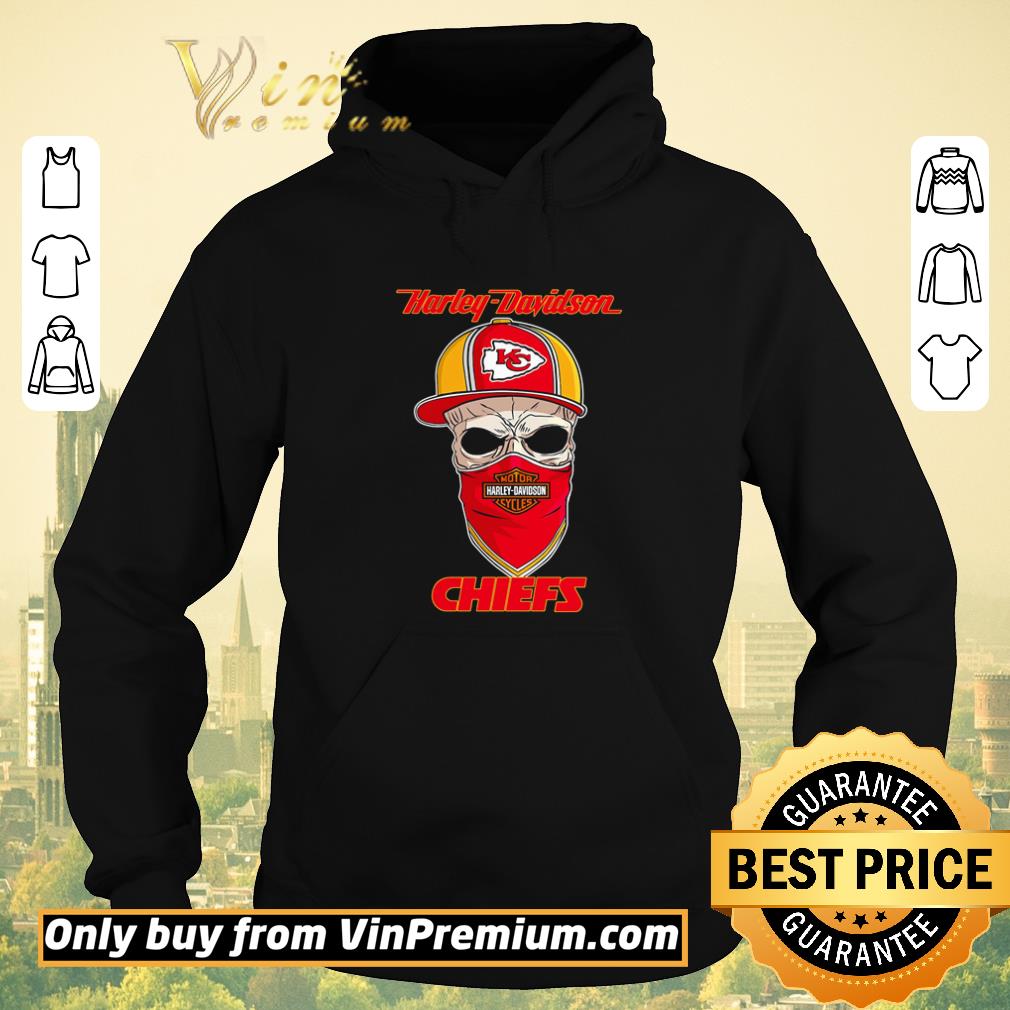 3efe1a2e official kansas city chiefs skull wearing harley davidson cycles mask shirt sweater 4 - Official Kansas City Chiefs skull wearing Harley-Davidson Cycles mask shirt sweater