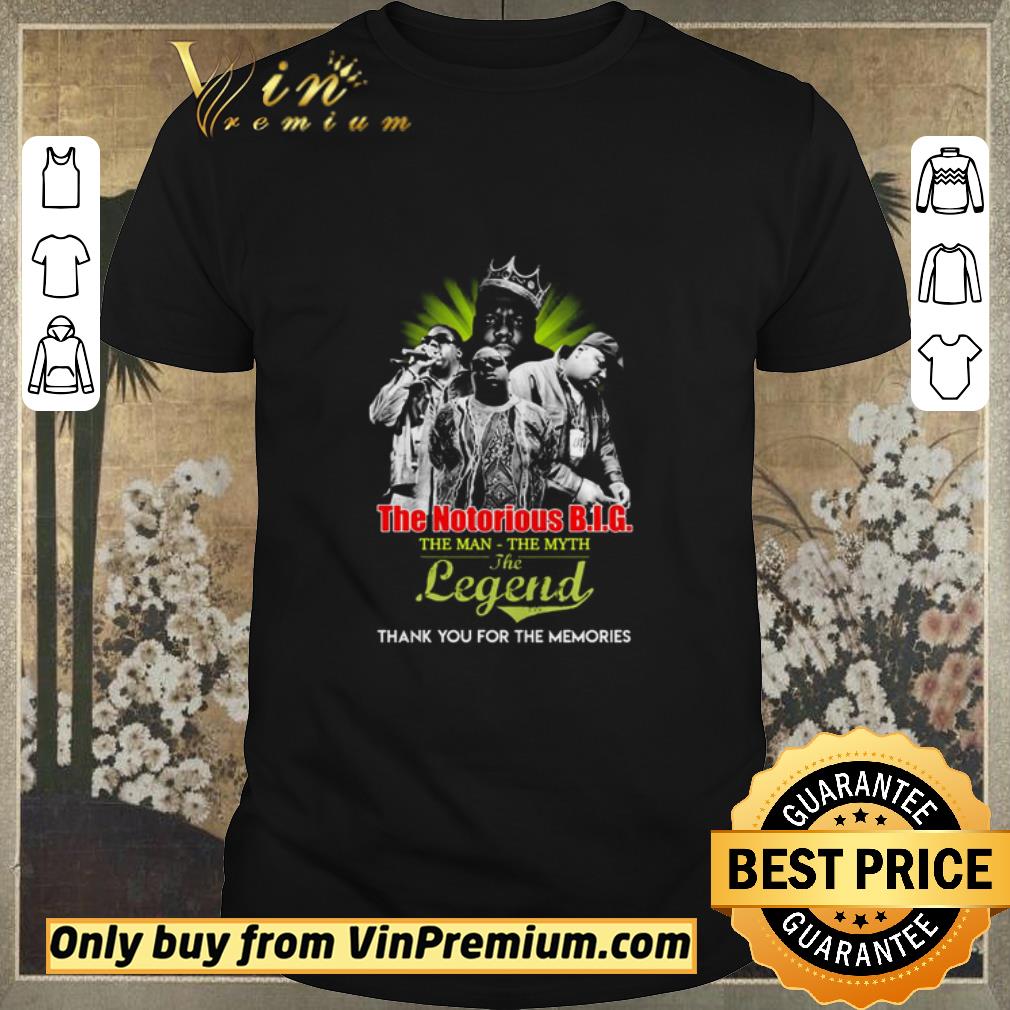 Funny The Notorious BIG the man the myth the legend thank you for the memories shirt sweater