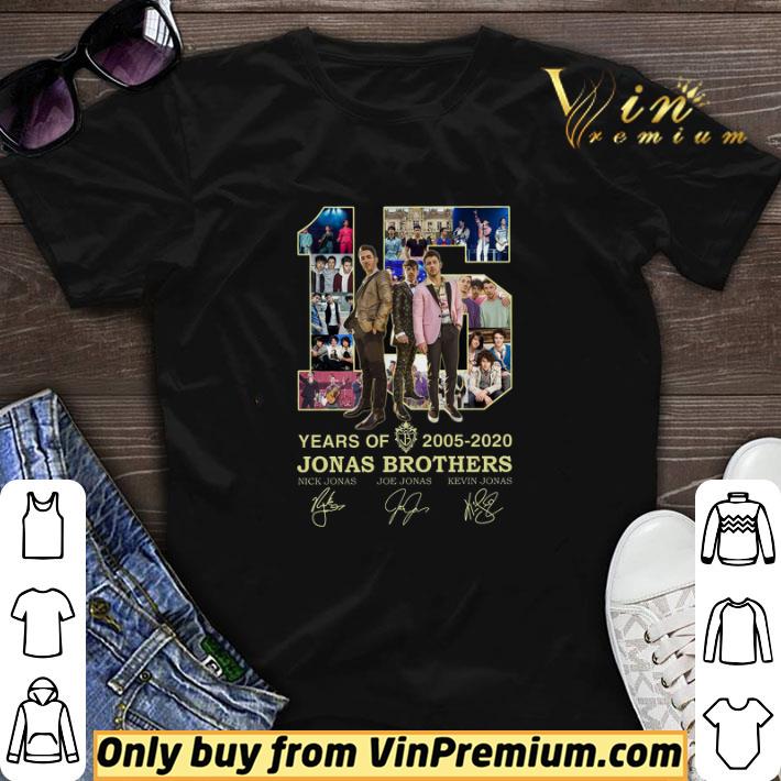 15 Years Of 2005 2020 Jonas Brothers Signature shirt sweater