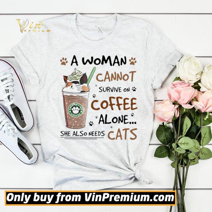 A Woman Cannot Survive On Coffee Alone She Also Needs Cats Footprint shirt sweater 4e12248a a woman cannot survive on coffee alone she also needs cats footprint shirt sweater 4 - A Woman Cannot Survive On Coffee Alone She Also Needs Cats Footprint shirt sweater