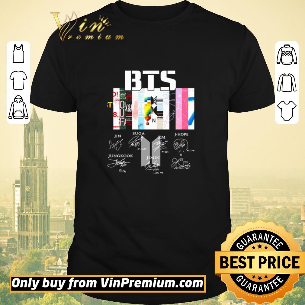 Premium BTS Jin Suga Jungkook Jimin signatures shirt sweater