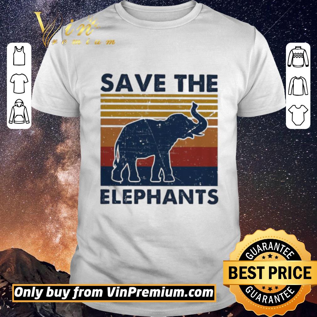 Awesome Save the Elephants vintage shirt sweater