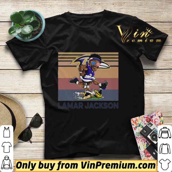 4f877c57 lamar jackson baltimore ravens vintage shirt 4 - Lamar Jackson Baltimore Ravens vintage shirt