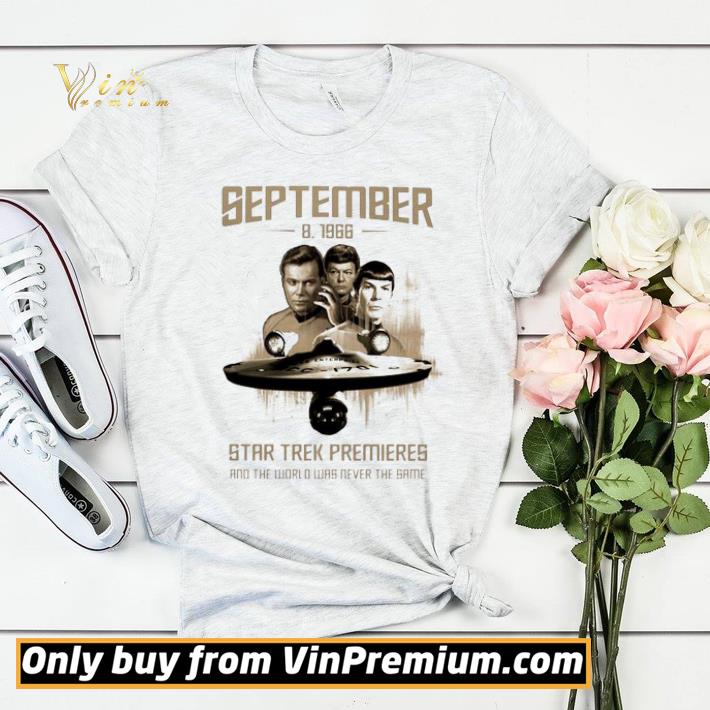 535a3a90 september 8 1966 star trek premieres and the world shirt sweater 4 - September 8-1966 Star Trek premieres and the world shirt sweater