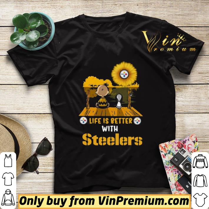 53b6511a peanuts snoopy and charlie brown life is better with steelers shirt sweater 4 - Peanuts Snoopy and Charlie Brown life is better with Steelers shirt sweater