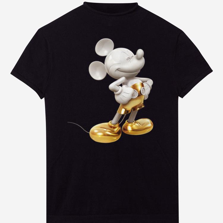 Awesome Disney Gold Mickey Mouse Pose Shirt