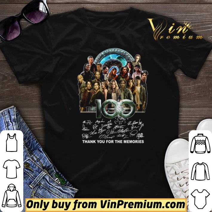 The 100 thank you for the memories signatures shirt sweater