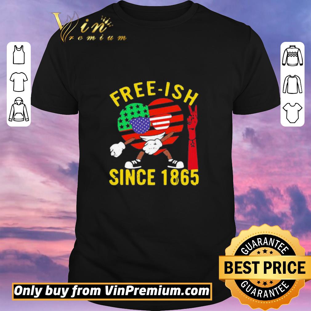 Awesome Free-ish since 1865 heart American flag veteran Independence day shirt sweater
