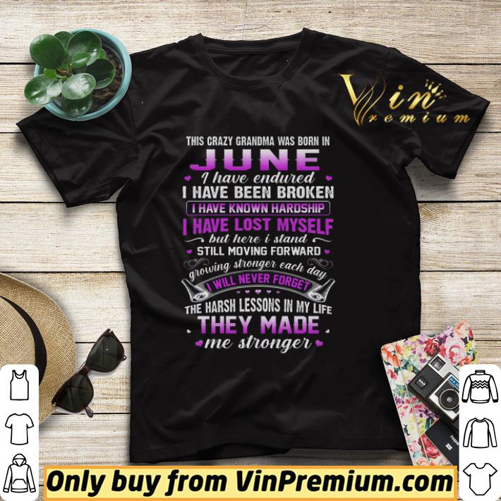 58ea42f7 this crazy grandma was born in june i have endured i have been broken shirt sweater 4 - This Crazy Grandma Was Born In June I Have Endured I Have Been Broken shirt sweater
