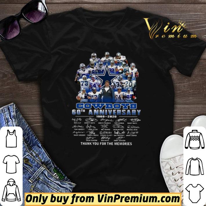 Dallas Cowboys 60th Anniversary thank you for the memories signatures shirt sweater
