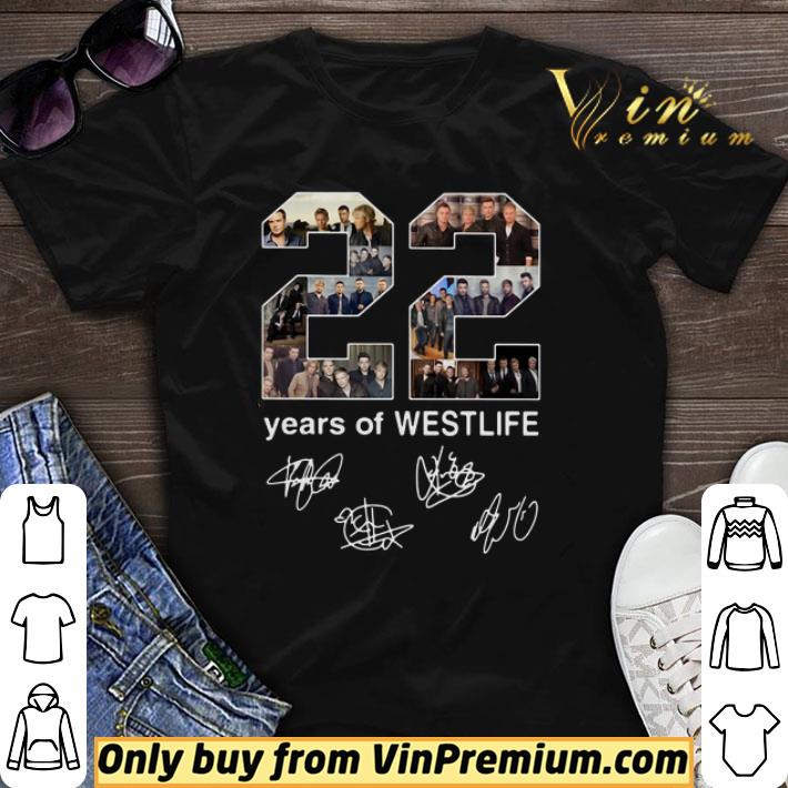 22 Years Of Westlife Signatures shirt sweater