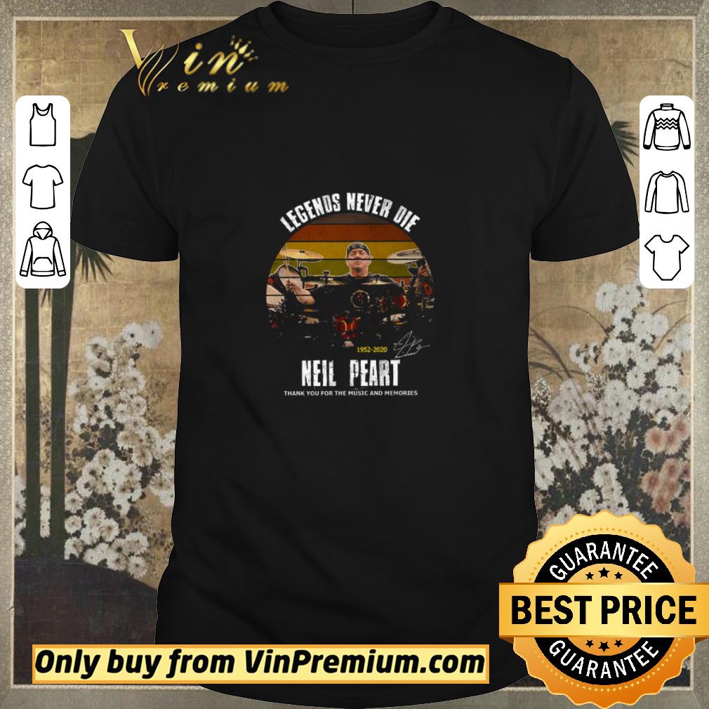 Hot Legends Never Die Neil Peart 1952 2020 Signature Thank You For The Music shirt sweater