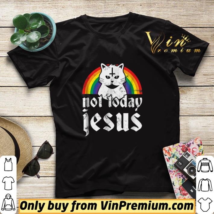 Cat Satanic Not Today Jesus Rainbow Lgbt Pride shirt sweater 656bd86e cat satanic not today jesus rainbow lgbt pride shirt sweater 4 - Cat Satanic Not Today Jesus Rainbow Lgbt Pride shirt sweater