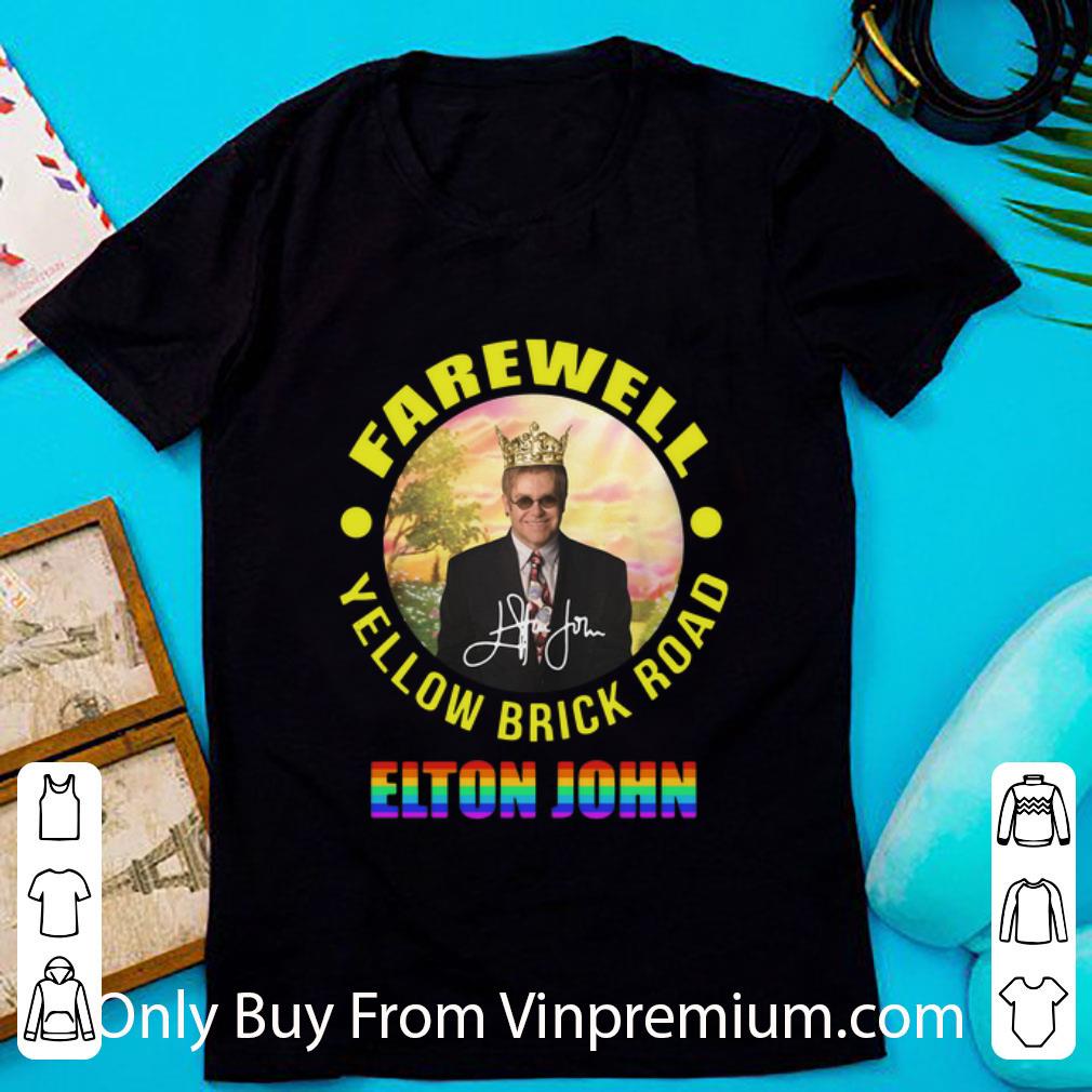 Hot LGBT Elton John Farewell Yellow Brick Road Signature shirt