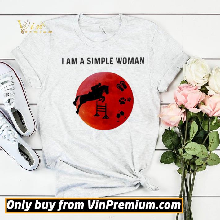 7a014c2f i am a simple woman horse paw wine shirt sweater 4 - I am a simple woman horse paw wine shirt sweater
