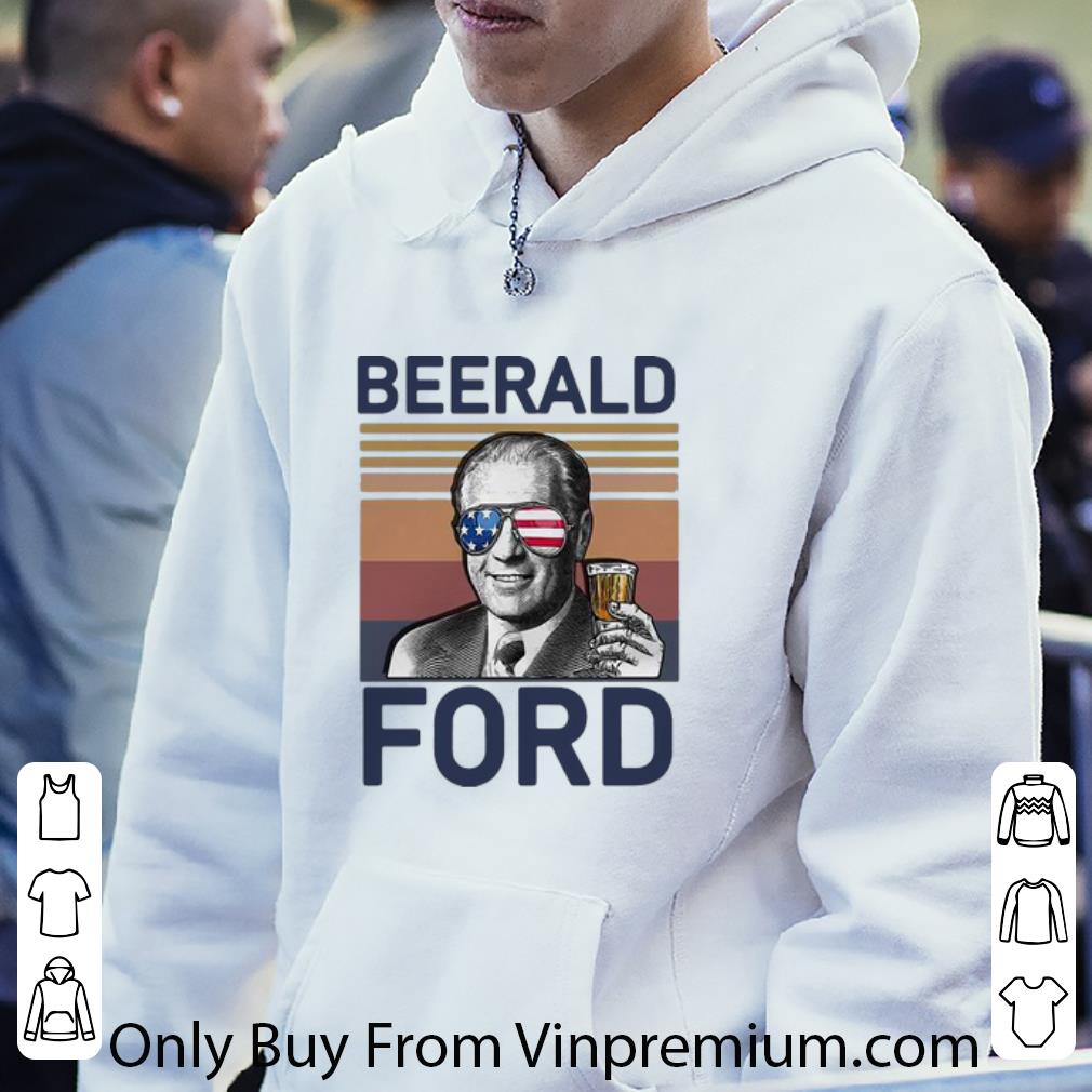 7c4a9bd1 nice vintage beerald ford drink beer american flag shirt 4 - Nice Vintage Beerald Ford Drink Beer American Flag shirt