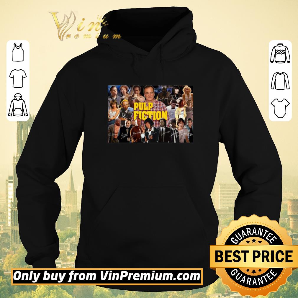 Official Pulp fiction 1994 movie characters signatures poster shirt 7cd67545 official pulp fiction 1994 movie characters signatures poster shirt 4 - Official Pulp fiction 1994 movie characters signatures poster shirt