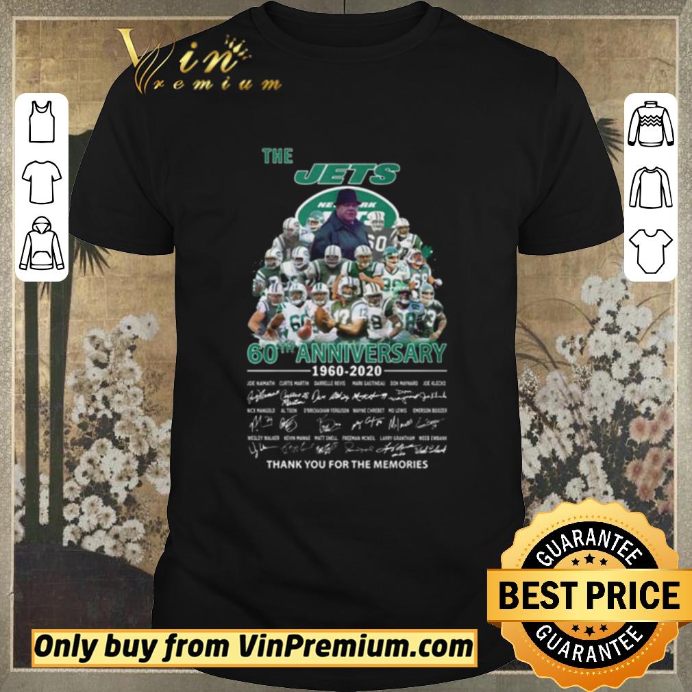 Nice The New York Jets 60th Anniversary 1960-2020 thank you for the memories shirt sweater