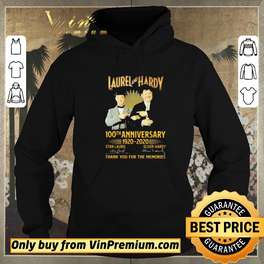 7ed2bfc2 official laurel and hardy 100th anniversary 1920 2020 thank you for the memories signatures shirt sweater 4 - Official Laurel and hardy 100th anniversary 1920 2020 thank you for the memories signatures shirt sweater