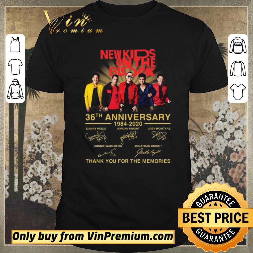 Pretty New Kids On The Block 36th Anniversary 1984-2020 Thank You For The Memories Signature shirt sweater