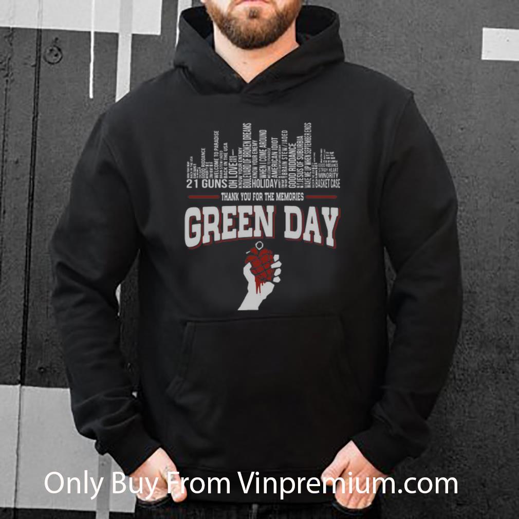 84580f19 premium 21 guns holiday thank you for the memories green day shirt 4 - Premium 21 Guns Holiday Thank You For The Memories Green Day shirt