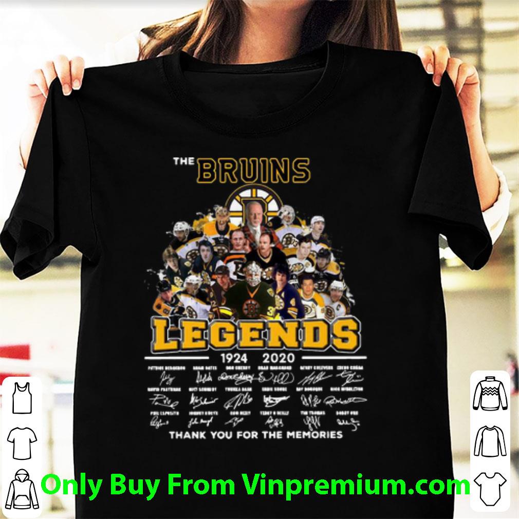 Great The Boston Bruins Legends Thank You For The Memories Signatures shirt