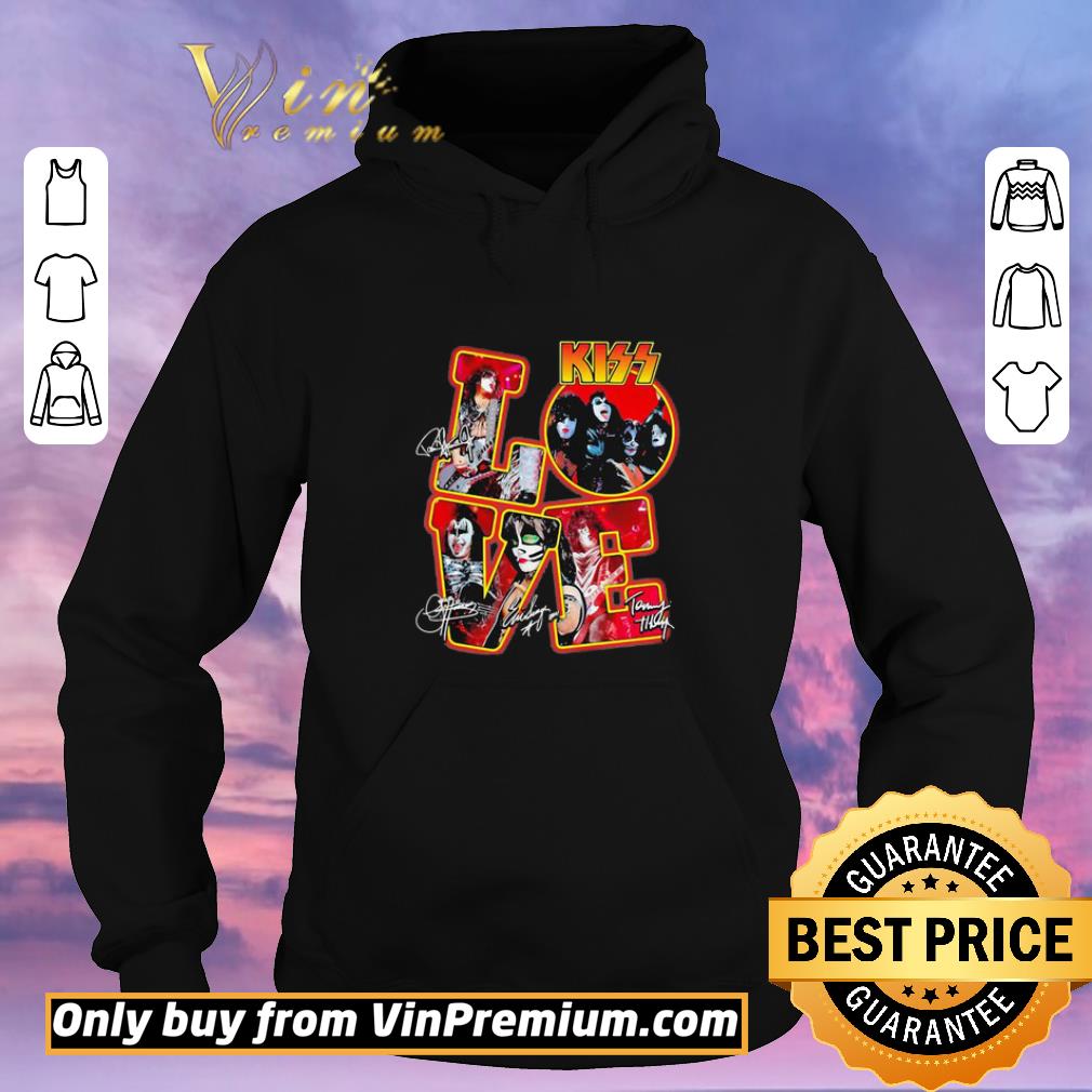 Nice Love kiss band member signatures shirt sweater 86769487 nice love kiss band member signatures shirt sweater 4 - Nice Love kiss band member signatures shirt sweater