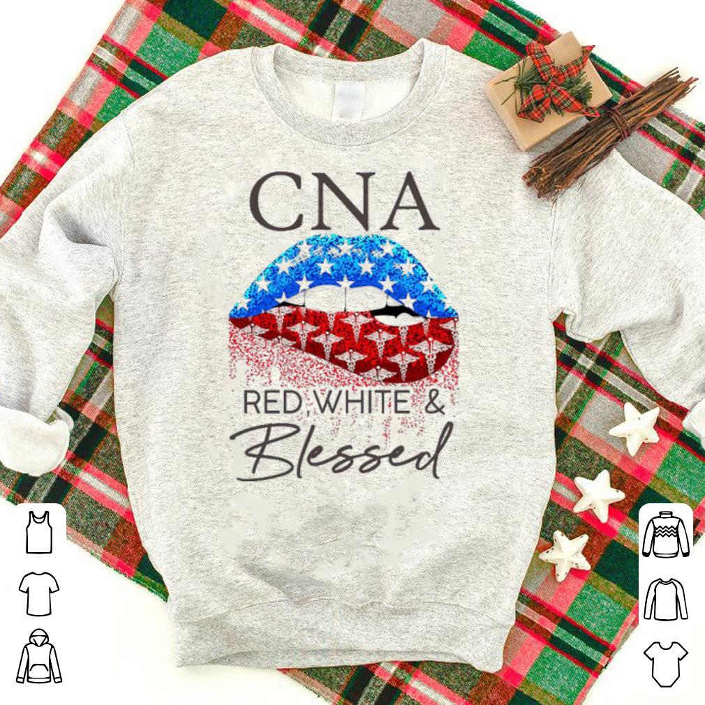 Official CNA Red White And Blessed Lips.png Shirt