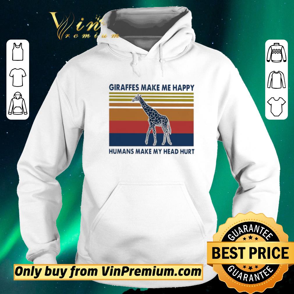8a6c5440 pretty giraffes make me happy humans make my head hurt vintage shirt sweater 4 - Pretty Giraffes Make Me Happy Humans Make My Head Hurt Vintage shirt sweater