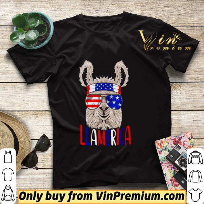 8af27a71 llama llamerica america flag 4th of july shirt 4 - Llama Llamerica America Flag 4th of July shirt