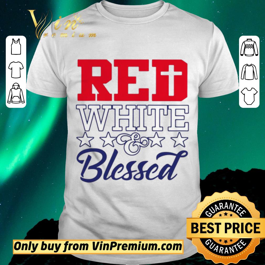 Pretty Red White & Blessed Patriot shirt sweater