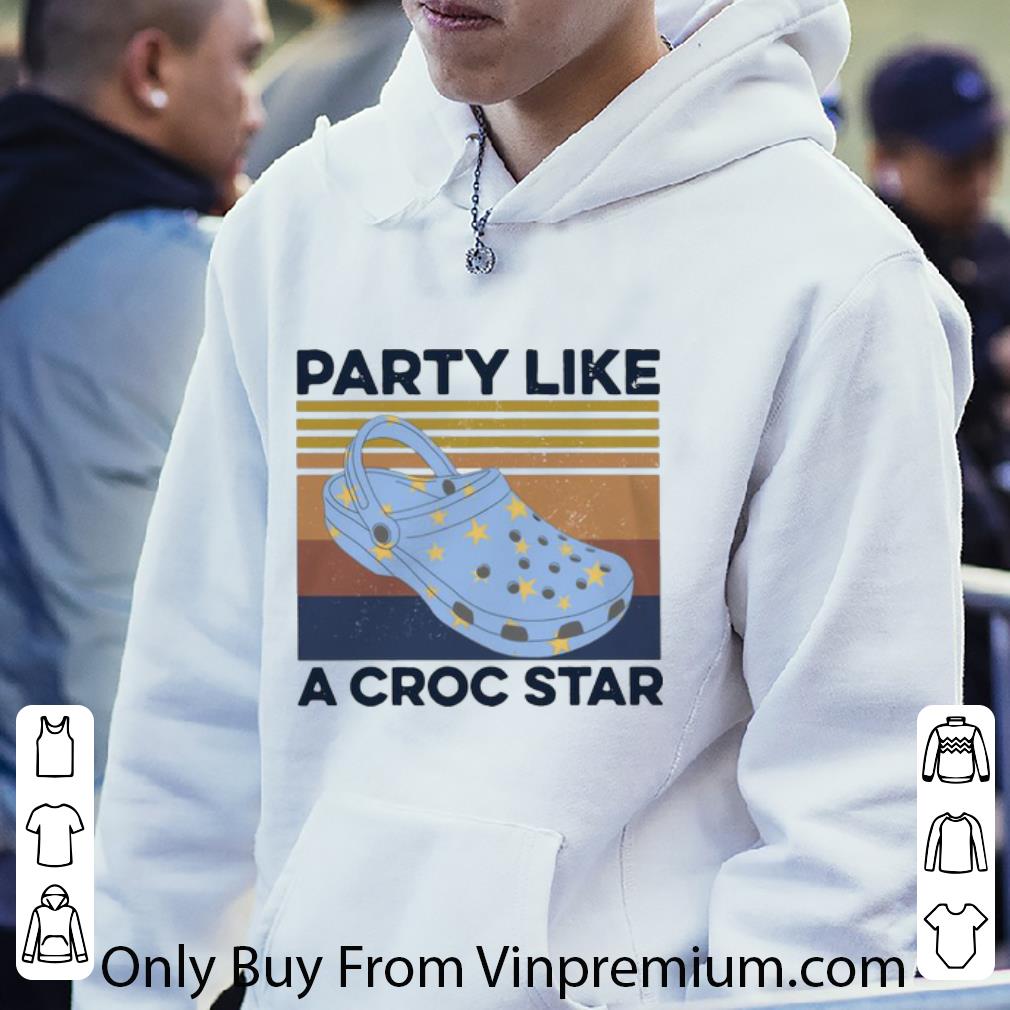 90205086 premium vintage party like a croc star shirt 4 - Premium Vintage Party Like A Croc Star shirt