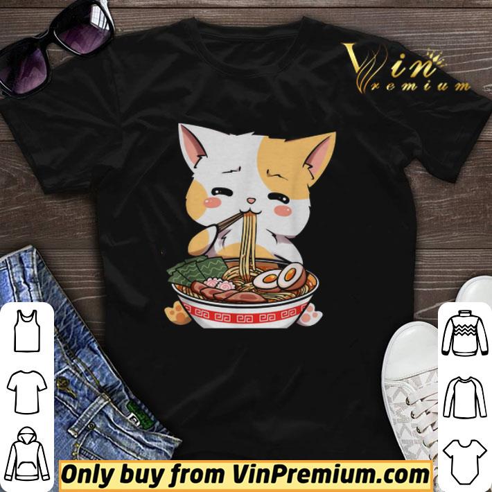 Kawaii Neko Ramen Cute Ramen Cat Japanese Noodle Funny Anime shirt sweater