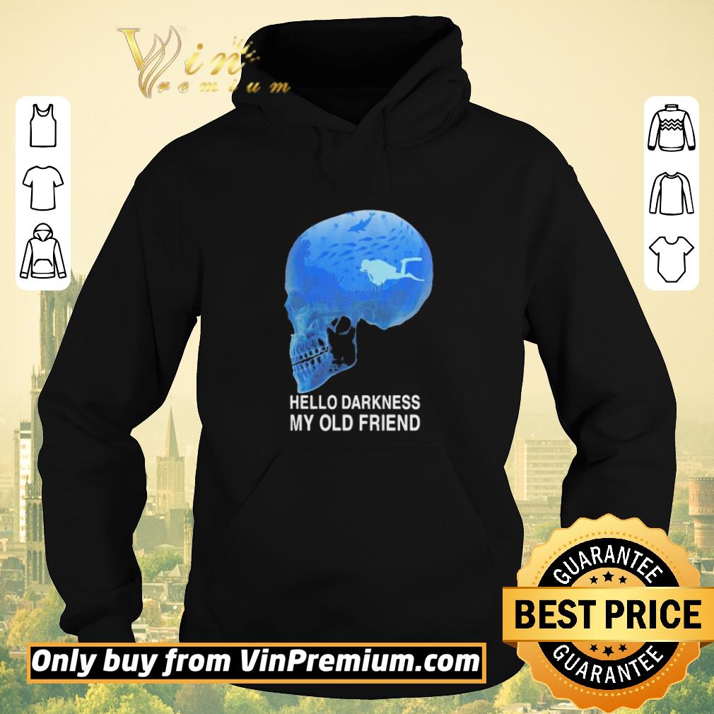 92c29b4d nice scuba diving skull hello darkness my old friend shirt sweater 4 - Nice Scuba diving skull hello darkness my old friend shirt sweater