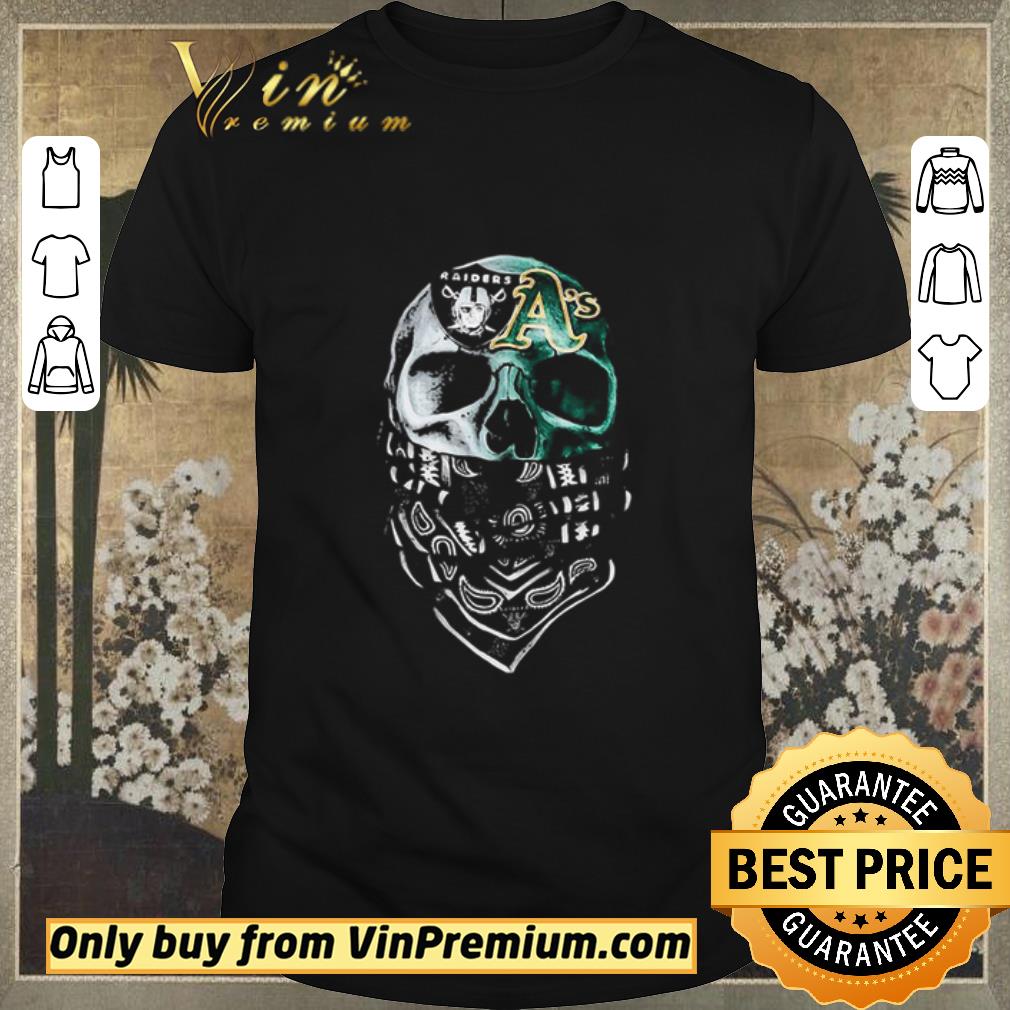 Hot Skull Mask Oakland Raiders And Oakland Athletics Covid-19 shirt sweater