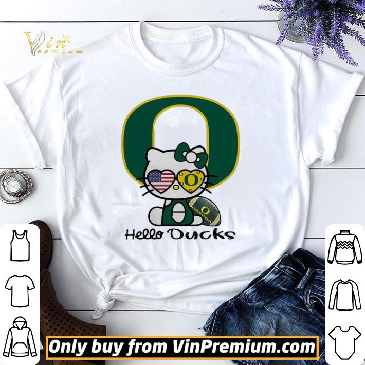 Hello kitty oregon ducks football hello ducks shirt sweater