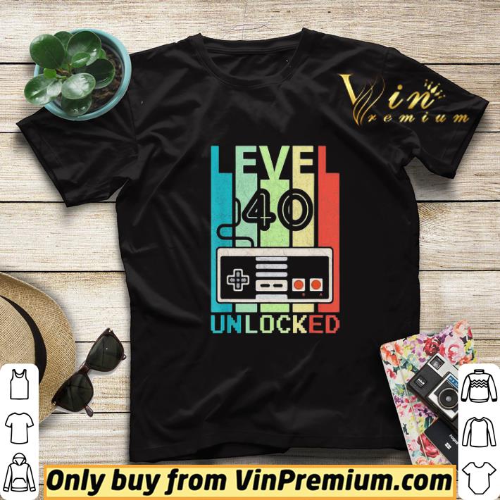a1848cbe level 40 unlocked vintage retro shirt sweater 4 - Level 40 unlocked vintage retro shirt sweater